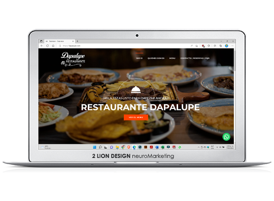 Dapalupe - Restaurante / Diseño de página web