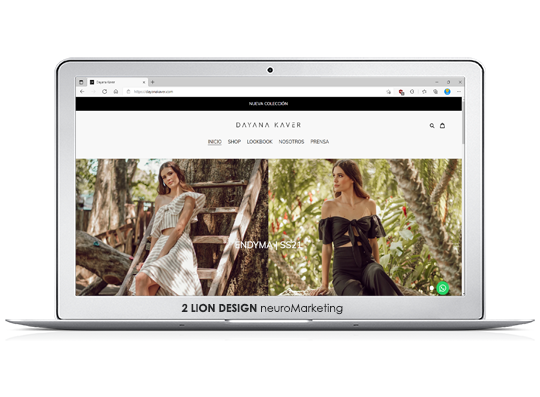 Dayana Kaver / Tienda de moda / Diseño de página web