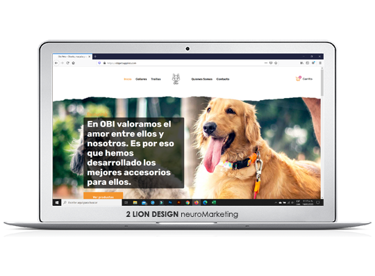 OBI Pet Supplies / Diseño de página web con tienda virtual