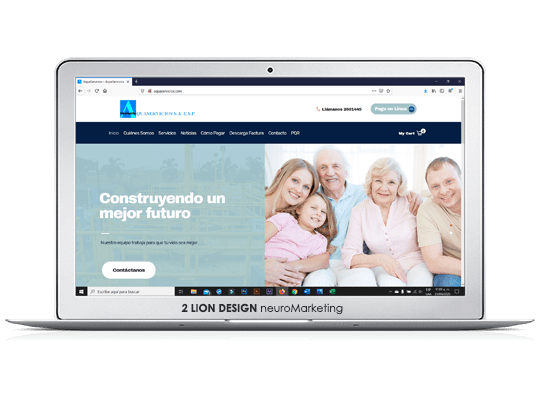 Aquaservicios Empresa de Servicios Públicos / Diseño de página web