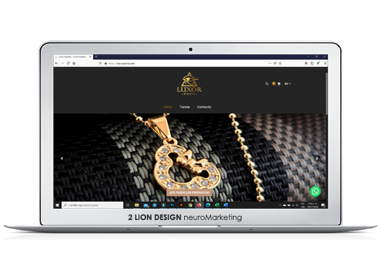 Luxor Joyería / Diseño de página web y tienda virtual