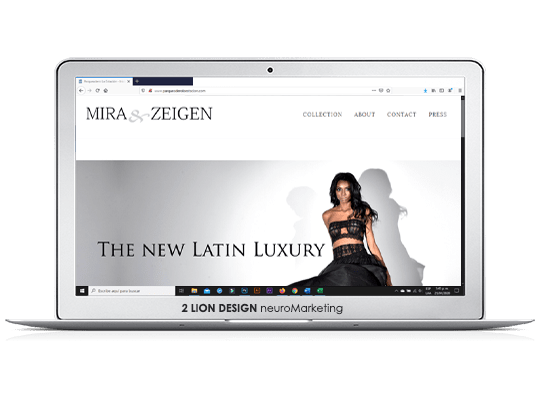 Mira & Zeigen - Alta Costura / Diseño de página web