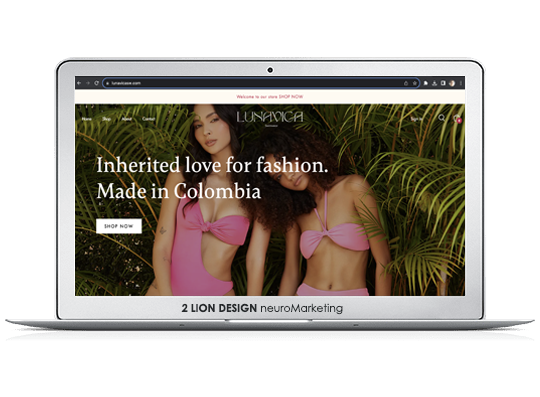 Lunavica Swimwear / Tienda online / Diseño de página web con tienda virtual