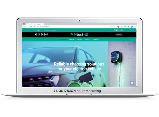 EVtech4U / Tienda online de cargadores para carros eléctricos / Diseño de página web