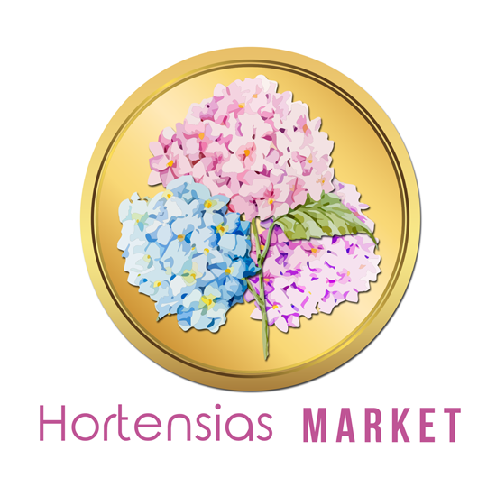 Diseño de logo Hortensias Market Floristería