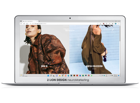 Laura Aparicio / Diseñadora de moda / Página web con tienda virtual