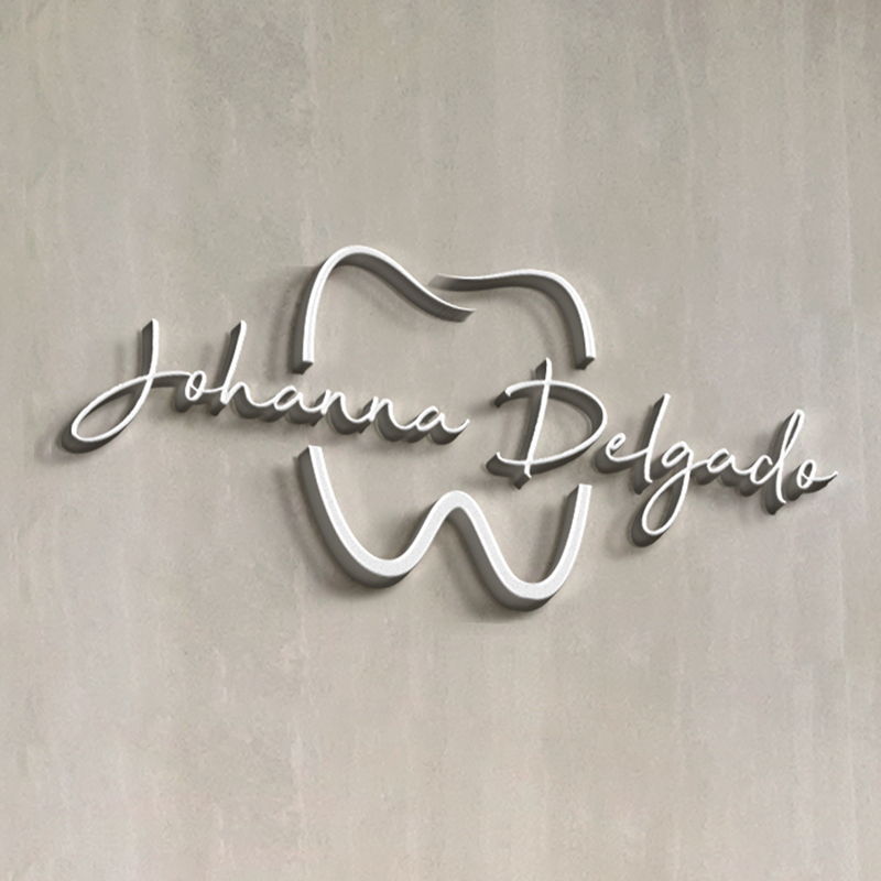 Diseño de logo Johana Delgado Odontología